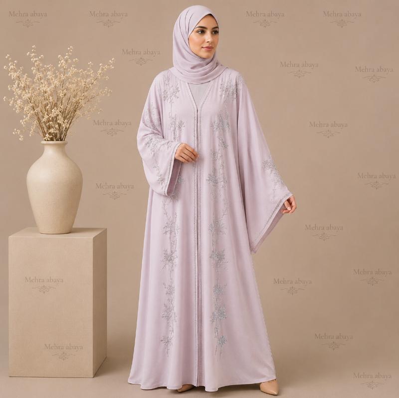 Full Stone Work Abaya